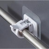 Kit Suporte Adesivo para Varão de Cortina - Instalação Sem Pregos e Ajuste Fácil