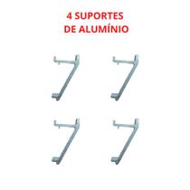 KIT Suporte Alumínio Para Prateleira para Freezer Vertical (FRICON) - 4 peças