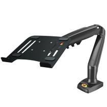 Kit Suporte Articulado De Mesa Pistão A Gás F80 Nb + Bandeja Apoio Notebook Nbh-1