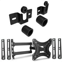 Kit Suporte Articulado para TV 32 a 55 Polegadas Suporte Fixo Universal 13 a 70 Polegadas