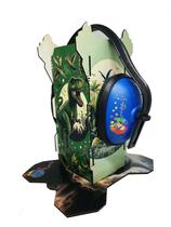 Kit Suporte Autistas Abafador de sons 11 db Dinossauros com Abafador Azul