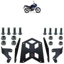 Kit Suporte Bagageiro Chapa CG 160 Titan 2016 2017 2018 2019 2020 2021 2022 2023 Preto 21 Peças