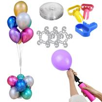 Kit Suporte Balão 130m 7 Hastes + 4 Acessório para Decoração Kit Suporte Balão 130m 7 Hastes + 4 Acessório para Decoração