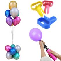 Kit Suporte Balão 130m 7 Hastes + Acessórios para Decoração