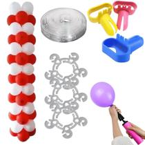 Kit Suporte Balão 1,90m + 4 Acessorios para Festa Decoração