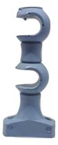 Kit Suporte Cortina Duplo para Varão 19/19 mm Azul Bebe par