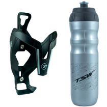 Kit Suporte De Caramanhola Garrafa De Agua 550ml Térmica Bicicleta Mtb Speed Tsw