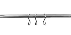 Kit Suporte De Cozinha barra de metal 60cm Com 6 Ganchos Kit Suporte De Cozinha barra de metal 60cm Com 6 Ganchos