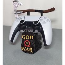 Kit Suporte de Headset Headphone Gamer + Suporte para Controle God of War Kit Suporte de Headset Headphone Gamer + Suporte para Controle God of War
