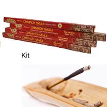 Kit Suporte de Incenso + 4 Incenso de Canela Massala