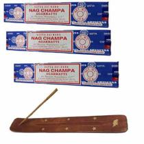 Kit Suporte De Incenso Mais Incensos Sai Baba