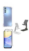 Kit Suporte de Mesa Samsung Galaxy A15 + Capa + Pelicula De Vidro 3D - Lehmox