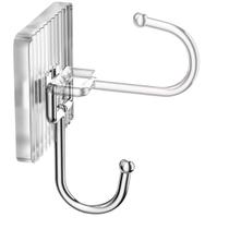 Kit Suporte de Parede Gancho Adesivo De Acrilico Metalico Luxo Transparente Cozinha Cabideiro -