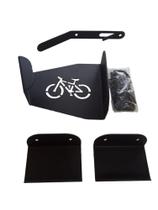 Kit suporte de parede para pendurar bicicleta e capacete Kit suporte de parede para pendurar bicicleta e capacete