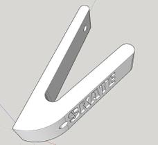 Kit Suporte De Parede Para Skate + Parafusos + Buchas