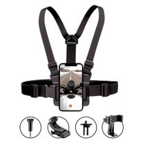 Kit Suporte de Peito para Smartphone, GoPro e semelhante Kit Suporte de Peito para Smartphone, GoPro e semelhante