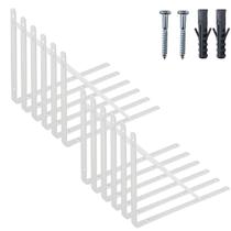kit Suporte de Prateleira Mão Francesa 40x23cm Reforçada Com buchas e parafusos Branca