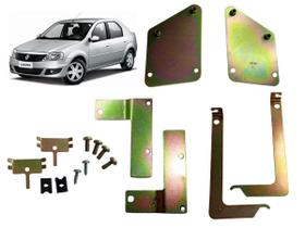 Kit suporte de trava elétrica renault logan 4 porta ate 2013