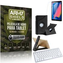 Kit Suporte Dobrável Tab A S Pen 8.0' P205/P200 + Teclado sem fio + Capa + Película Armyshield