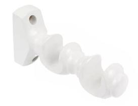 Kit Suporte Duplo 19/19mm Branco Madeira ( Par )