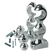 Kit Suporte Duplo Compacto Cromado 28mm 19mm Com Ponteiras Kit Suporte Duplo Compacto Cromado 28mm 19mm Com Ponteiras