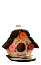 Kit Suporte e Casinha de Passarinho Crua Com Rodinha - Decoração - Jardim - Casa