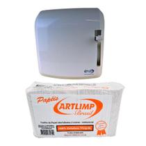 Kit Suporte e Papel Toalha Bobina Extra Luxo Kit Suporte e Papel Toalha Bobina Extra Luxo