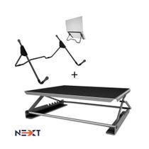 Kit Suporte Ergonómico Para Notebook + Apoio para os Pés Reguláveis