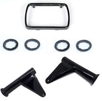 Kit Suporte Farol E Aro Com Borrachas Cg Today 125 Preto