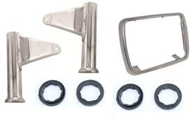 Kit Suporte Farol E Aro Cromado Com Borrachas Cg Today 125