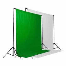 Kit Suporte Fundo Infinito Fotografia Estúdio Fotográfico + 2 Tecidos