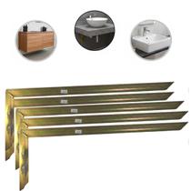 Kit Suporte Galvanizado para Pia Bancada 5 Unidades 60 x 20