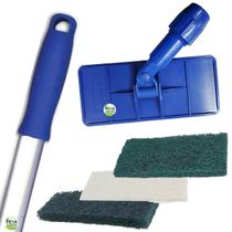 Kit Suporte Limpa Tudo + Cabo 1.4 M + Fibras 1 Verde Multiuso + 1 Verde Pesada + 1 Macia Branca Tipo de Cabo:Liso Kit Suporte Limpa Tudo + Cabo 1.4 M + Fibras 1 Verde Multiuso + 1 Verde Pesada + 1 Macia Branca Tipo de Cabo:Liso