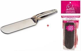 Kit Suporte Lixa Pés + Lixa Descartável Cels C/ Refil 50unid