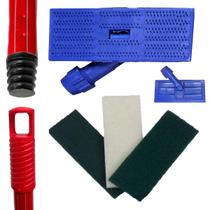 Kit Suporte Lt Limpa Tudo + Cabo Metalico 1,20 Metros / 120