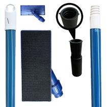 Kit SUPORTE LT Limpa Tudo Com tiras autocolantes Para Fibras + CABO Extensor 2.6 Metros Com Prolongador Para Limpeza de Teto Janelas Kit SUPORTE LT Limpa Tudo Com tiras autocolantes Para Fibras + CABO Extensor 2.6 Metros Com Prolongador Para Limpeza de Teto Janelas
