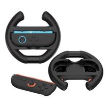 Kit Suporte Mão Par de Controle Volante Grip Preto para JoyCon Nintendo Switch 2 Corrida Ergonômico Kit Suporte Mão Par de Controle Volante Grip Preto para JoyCon Nintendo Switch 2 Corrida Ergonômico