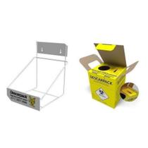 Kit Suporte p/ Coletor Perfurcortante 3L + 20 unid. Coletor Perfurocortante 3L