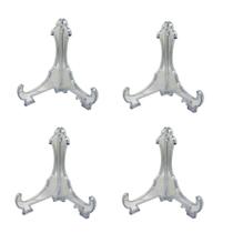 Kit Suporte P/ Pratos Transparente 25 Peças 20cm 24cm 17,5cm Kit Suporte P/ Pratos Transparente 25 Peças 20cm 24cm 17,5cm