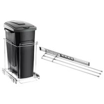 Kit Suporte Pano de Prato Triplo e Lixeira 15L Aramados Desl Kit Suporte Pano de Prato Triplo e Lixeira 15L Aramados Desl