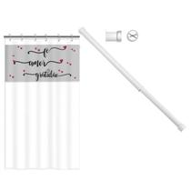 Kit Suporte para Banheiro 60 x 90cm mais cortina Box Amor Fé Kit Suporte para Banheiro 60 x 90cm mais cortina Box Amor Fé