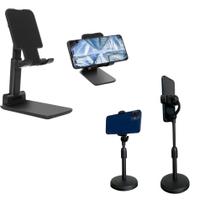 Kit suporte para celular de mesa articulado + suporte de celular pequeno