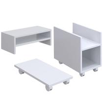 Kit Suporte Para Cpu Nobreak Guide Cyber e Suporte De Monitor Stand Lap L03 Branco - Lyam Decor Kit Suporte Para Cpu Nobreak Guide Cyber e Suporte De Monitor Stand Lap L03 Branco - Lyam Decor