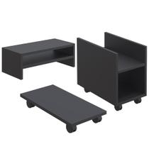 Kit Suporte Para Cpu Nobreak Guide Cyber E Suporte Preto