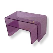 Kit Suporte para Doces Elevadores Clean Glitter - Lilás - 2 unidades - Só Boleiras - Rizzo