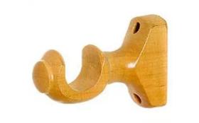 Kit Suporte para varão 28mm Marfim Madeira ( Par )