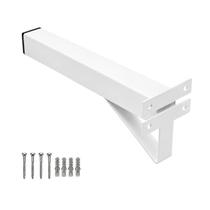Kit Suporte Pia Granito 40cm Parafusar 4 Furos Reforçado Branco - NV458P40