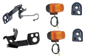 Kit Suporte Pisca Dianteiro + 2 Pisca + Coxim Xr 250 Tornado