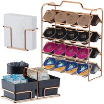 Kit Suporte Porta Cápsulas De Café Organizador Três Corações Nespresso Dolce Gusto