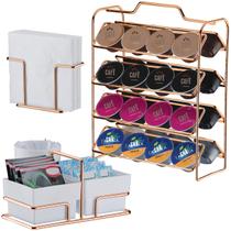 Kit Suporte Porta Cápsulas De Café Organizador Três Corações Nespresso Dolce Gusto